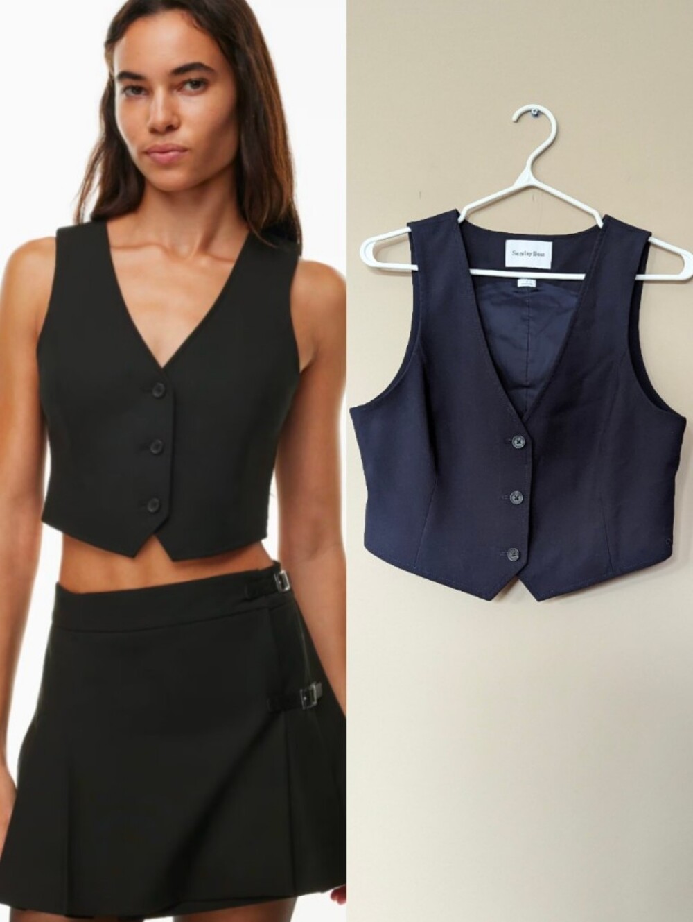 Sunday Best Sylvie Vest in Navy Size 8